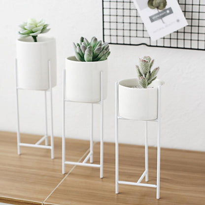 Pots & Planters Ceramic Planter with Iron Stand sold by Fleurlovin, Free Shipping Worldwide