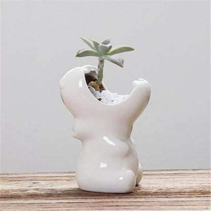 Pots & Planters Chomping Hippo Ceramic Succulent Planter sold by Fleurlovin, Free Shipping Worldwide