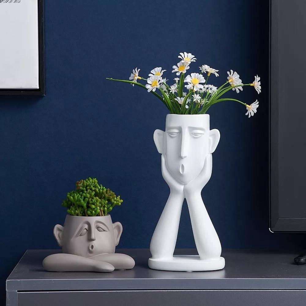 Pots & Planters Emotional Faces Planter Sculpture Trio sold by Fleurlovin, Free Shipping Worldwide