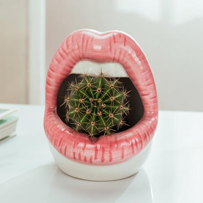 Pots & Planters Pucker Up Lips Ceramic Planter sold by Fleurlovin, Free Shipping Worldwide