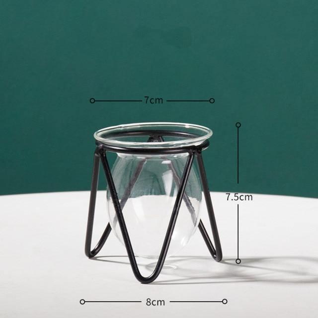 Propagation Glass Propagation Vase with Geometric Iron Stand sold by Fleurlovin, Free Shipping Worldwide