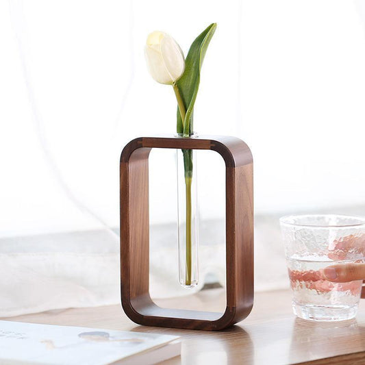 Propagation Wood + Glass Propagation Vase sold by Fleurlovin, Free Shipping Worldwide