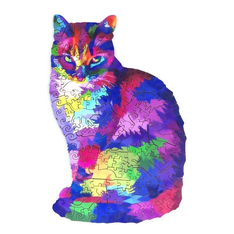  Rainbow Cat Puzzle sold by Fleurlovin, Free Shipping Worldwide