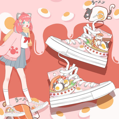  Ramen Cat Sneakers sold by Fleurlovin, Free Shipping Worldwide