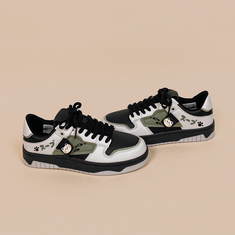  Retro Colorblock Cat Sneakers sold by Fleurlovin, Free Shipping Worldwide