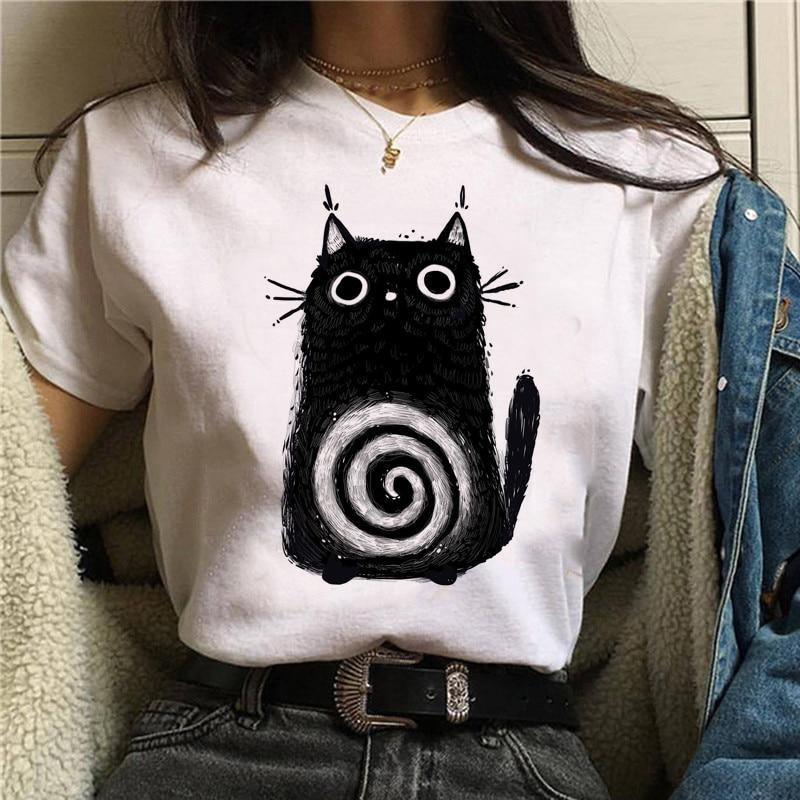  Rolly Cat T-Shirt sold by Fleurlovin, Free Shipping Worldwide