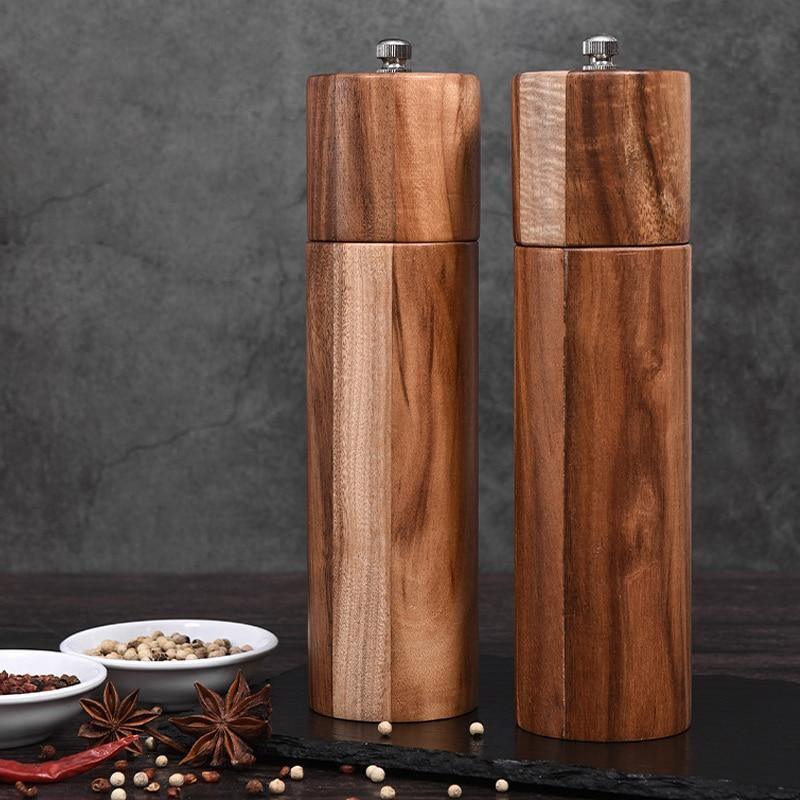 Salt & Pepper Shakers Acacia Wood Salt & Pepper Mills sold by Fleurlovin, Free Shipping Worldwide