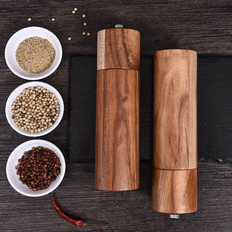 Salt & Pepper Shakers Acacia Wood Salt & Pepper Mills sold by Fleurlovin, Free Shipping Worldwide