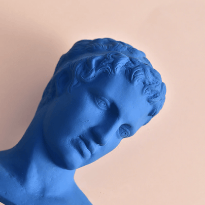 Sculptures & Statues Blue David's Head Bust Statue sold by Fleurlovin, Free Shipping Worldwide