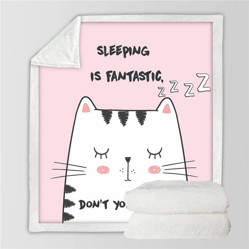  Sleeping Cat Blanket sold by Fleurlovin, Free Shipping Worldwide