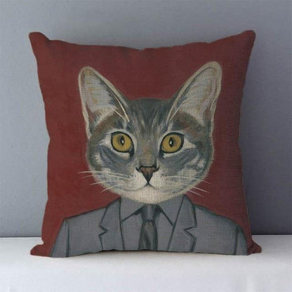  Smart Cat Pillowcase sold by Fleurlovin, Free Shipping Worldwide