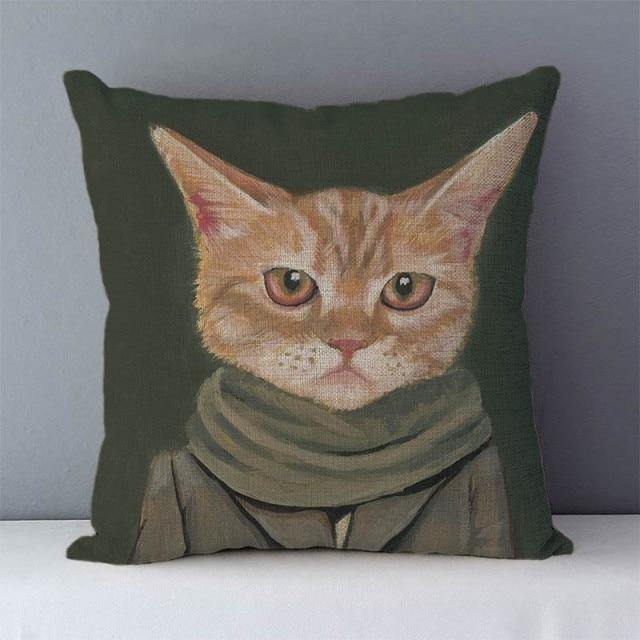  Smart Cat Pillowcase sold by Fleurlovin, Free Shipping Worldwide