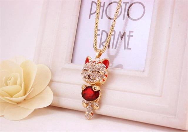  Smiley Cat Necklace sold by Fleurlovin, Free Shipping Worldwide