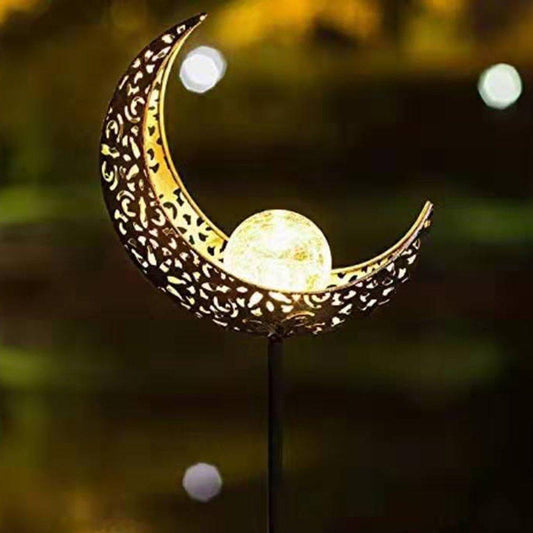 Solar Crescent Moon Stake Garden Light - Premium  from Fleurlovin Lights - Just $57.95! Shop now at Fleurlovin