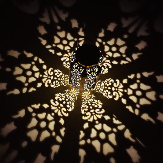 Soraya - LED Solar Powered Outdoor Moroccan Lamp - Premium  from Fleurlovin Lights - Just $43.95! Shop now at Fleurlovin