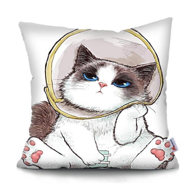  Space Cat Pillowcase sold by Fleurlovin, Free Shipping Worldwide