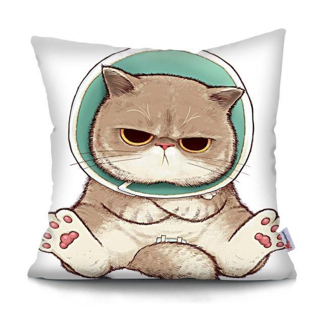  Space Cat Pillowcase sold by Fleurlovin, Free Shipping Worldwide
