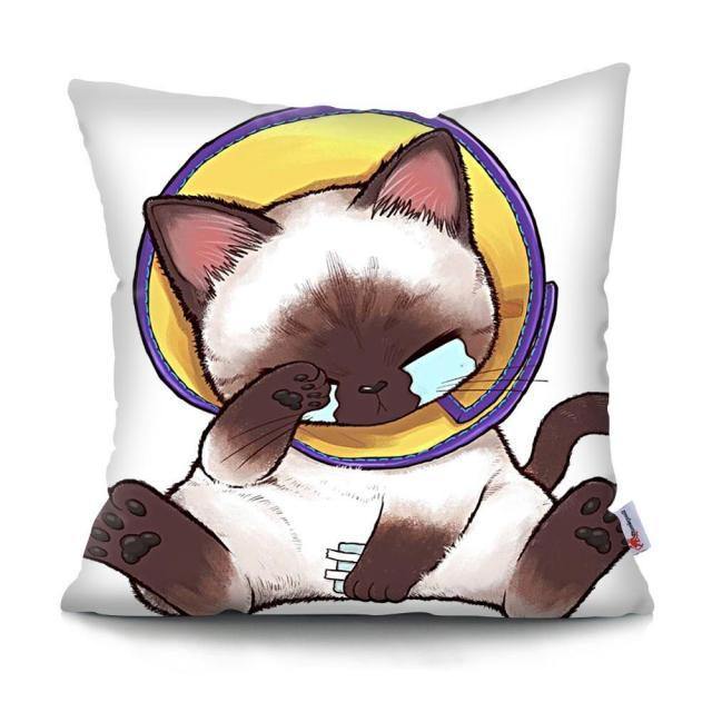  Space Cat Pillowcase sold by Fleurlovin, Free Shipping Worldwide