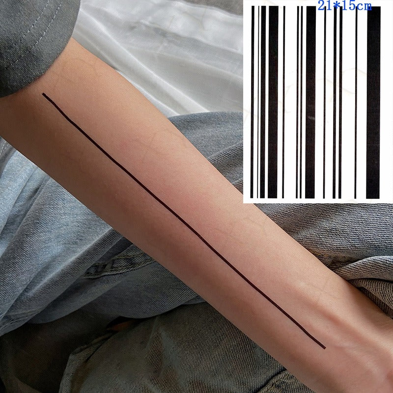 Streak Line Body Art - Premium  from New arrivals 1 - Just $9.99! Shop now at Fleurlovin