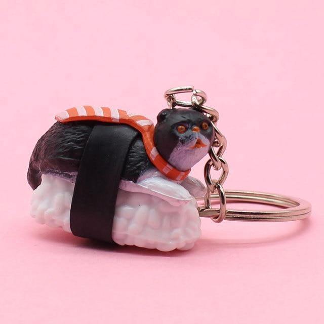  Sushi Cat Keychain sold by Fleurlovin, Free Shipping Worldwide