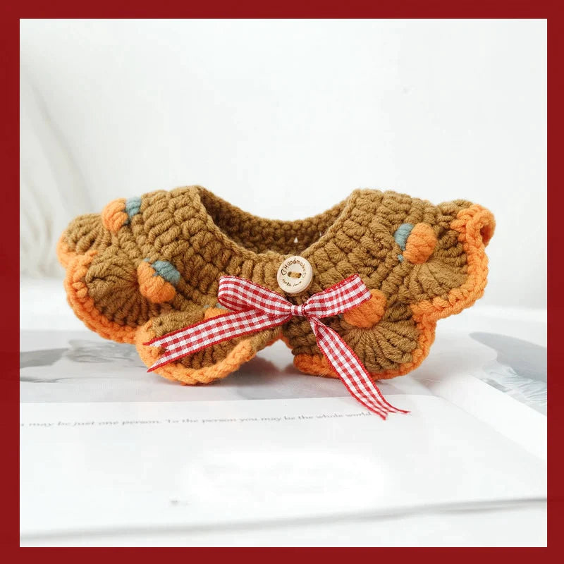  Sweet Butterfly Wool Knitted Cat Collar sold by Fleurlovin, Free Shipping Worldwide