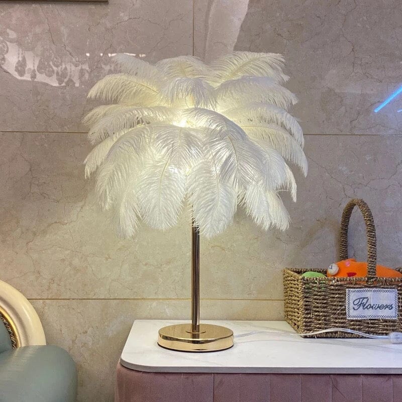 Table lamps Luxury LED Feather Lamp sold by Fleurlovin, Free Shipping Worldwide