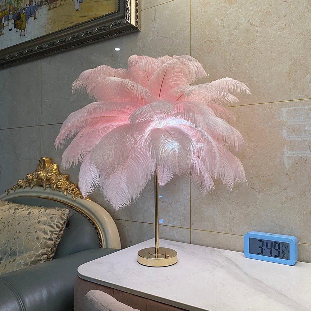 Table lamps Luxury LED Feather Lamp sold by Fleurlovin, Free Shipping Worldwide