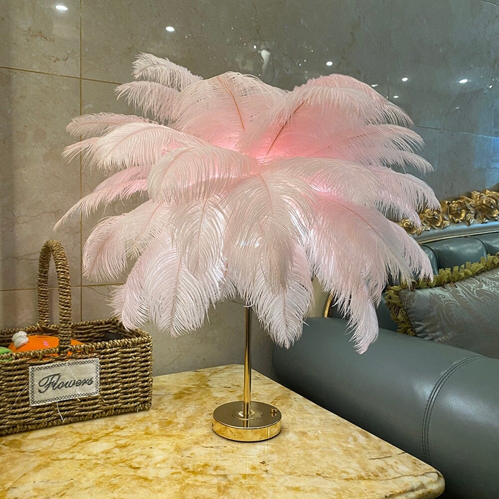 Table lamps Luxury LED Feather Lamp sold by Fleurlovin, Free Shipping Worldwide