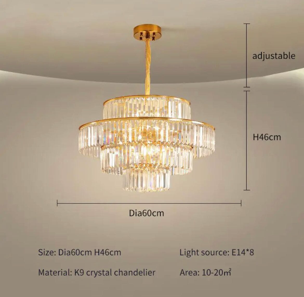  The Crystal Arden Chandelier sold by Fleurlovin, Free Shipping Worldwide