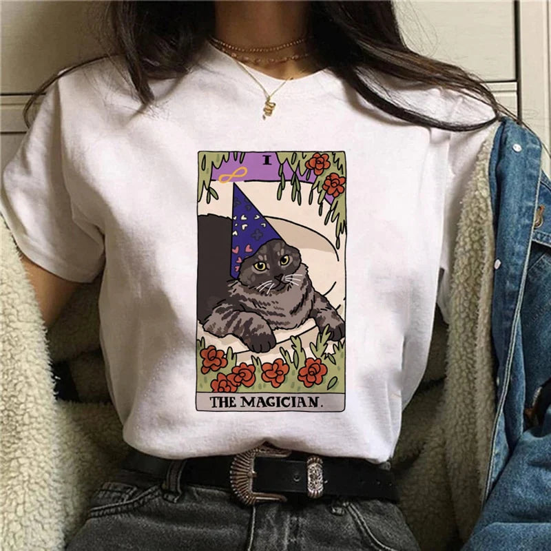  The Magician Cat T-Shirt sold by Fleurlovin, Free Shipping Worldwide