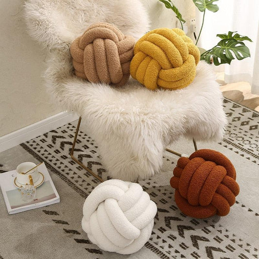 Throw Pillows Triple Knot Cotton Fleece Pillow sold by Fleurlovin, Free Shipping Worldwide