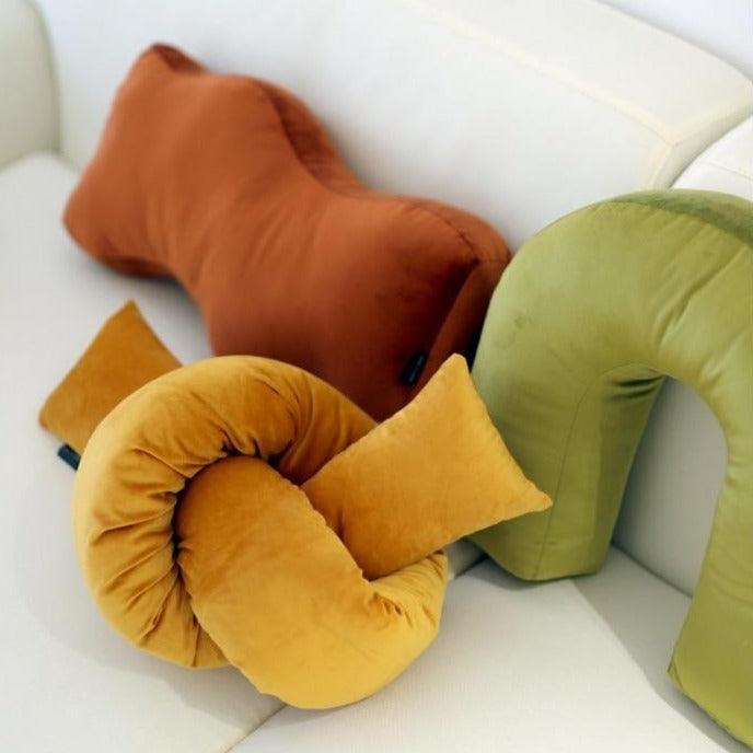 Throw Pillows Velvety Retro Shapes Pillow sold by Fleurlovin, Free Shipping Worldwide