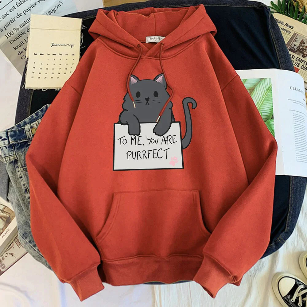  To Me You Are Purrfect Cat Hoodie sold by Fleurlovin, Free Shipping Worldwide