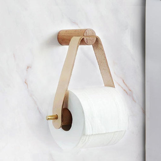 Toilet Paper Holders Leatherette and Oak Toilet Paper Holder sold by Fleurlovin, Free Shipping Worldwide
