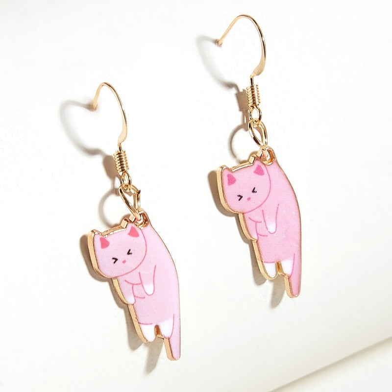  Trendy Cute Kitten Cat Earrings sold by Fleurlovin, Free Shipping Worldwide