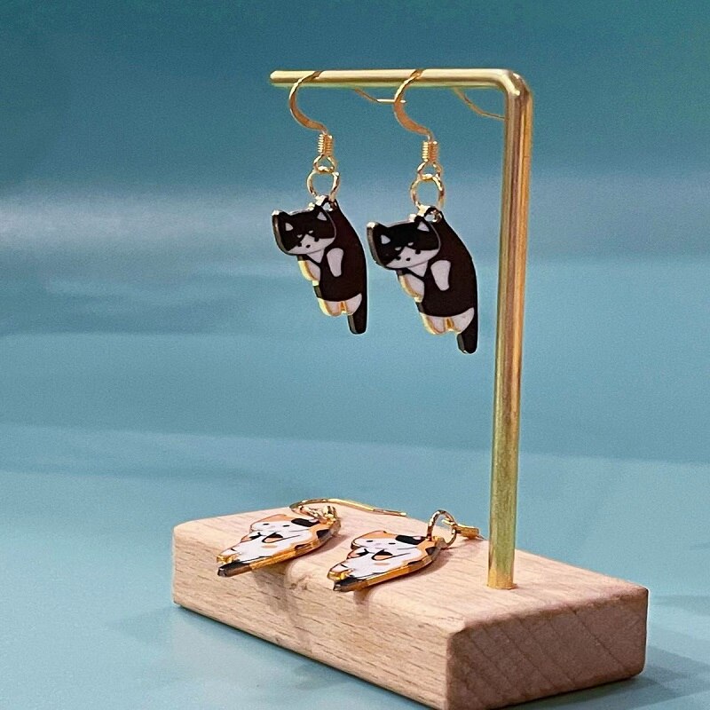  Trendy Cute Kitten Cat Earrings sold by Fleurlovin, Free Shipping Worldwide