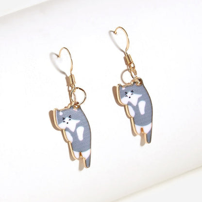  Trendy Cute Kitten Cat Earrings sold by Fleurlovin, Free Shipping Worldwide