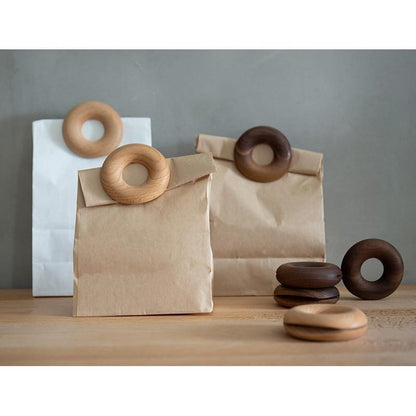 Twist Ties & Bag Clips Wooden Doughnut Bag Clip sold by Fleurlovin, Free Shipping Worldwide