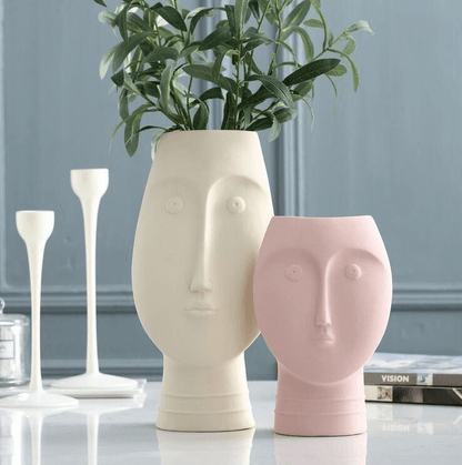 Vases About Face Ceramic Vases sold by Fleurlovin, Free Shipping Worldwide