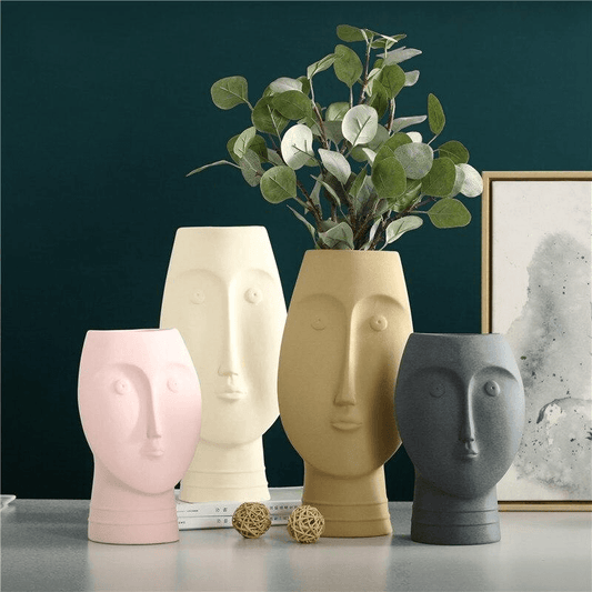 Vases About Face Ceramic Vases sold by Fleurlovin, Free Shipping Worldwide