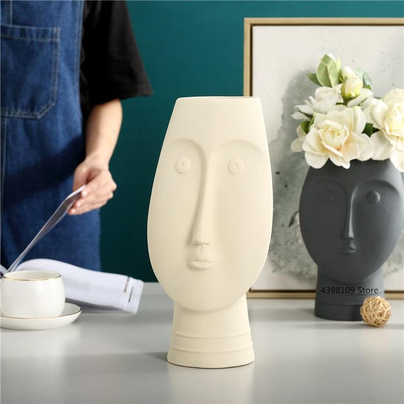 Vases About Face Ceramic Vases sold by Fleurlovin, Free Shipping Worldwide