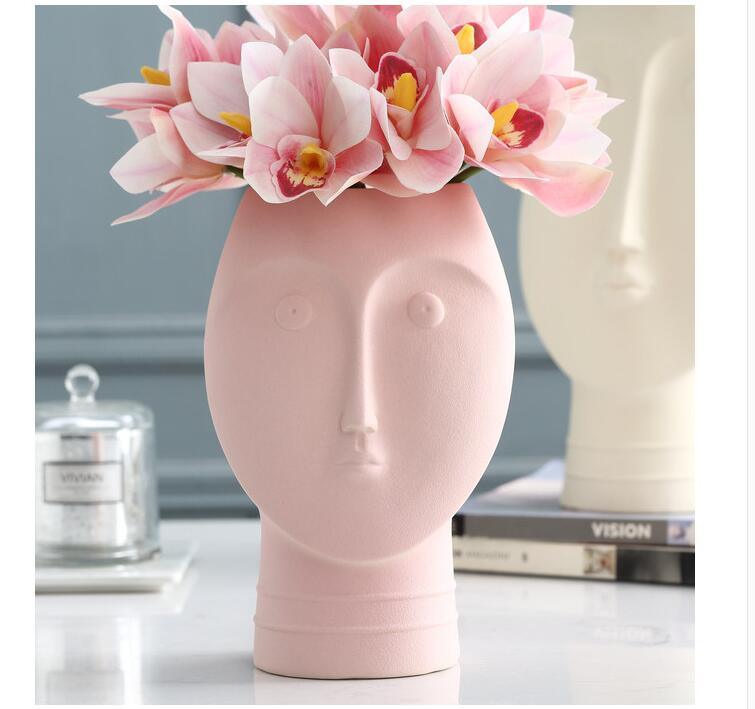 Vases About Face Ceramic Vases sold by Fleurlovin, Free Shipping Worldwide