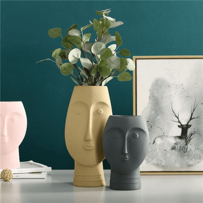 Vases About Face Ceramic Vases sold by Fleurlovin, Free Shipping Worldwide