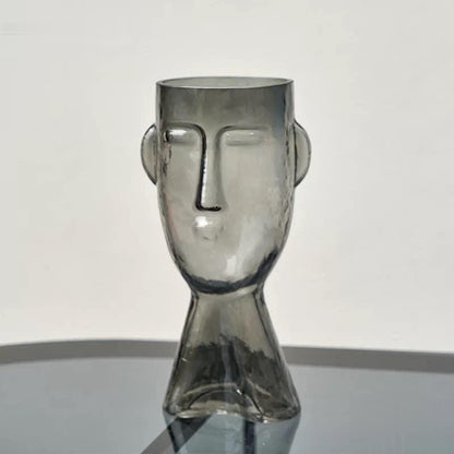 Vases Abstract Face Blown Glass Vase sold by Fleurlovin, Free Shipping Worldwide