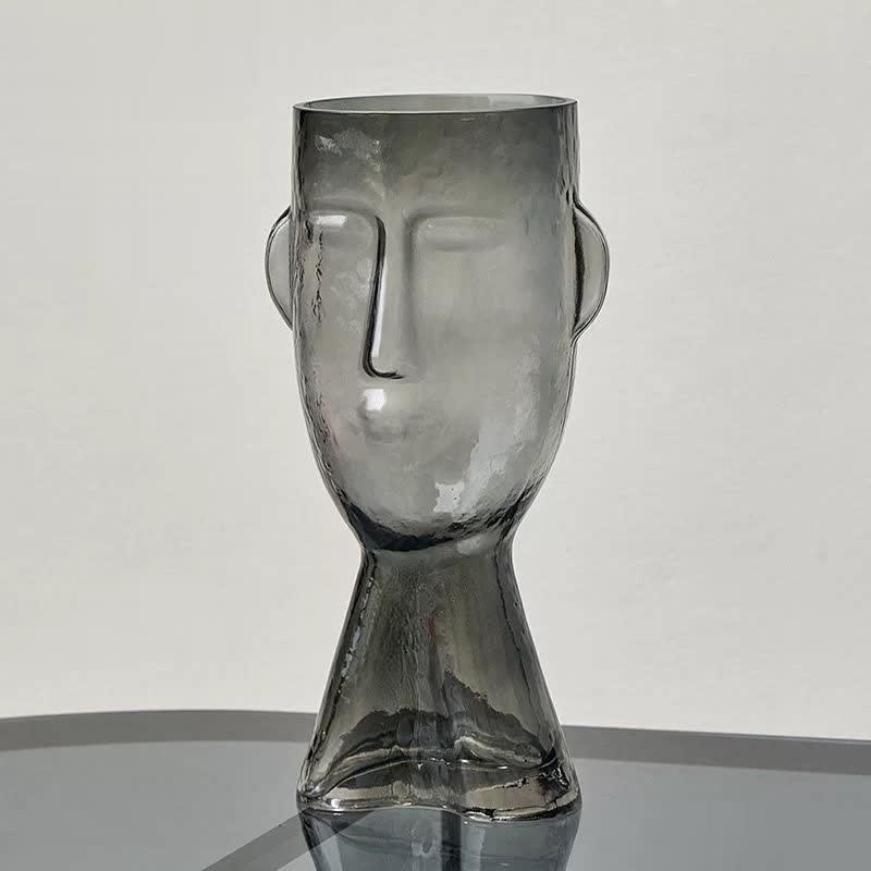 Vases Abstract Face Blown Glass Vase sold by Fleurlovin, Free Shipping Worldwide