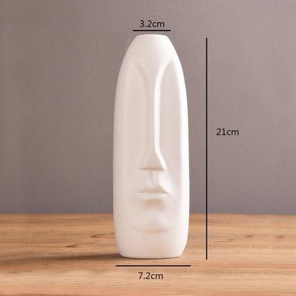 Vases Abstract Long Face Ceramic Vase sold by Fleurlovin, Free Shipping Worldwide