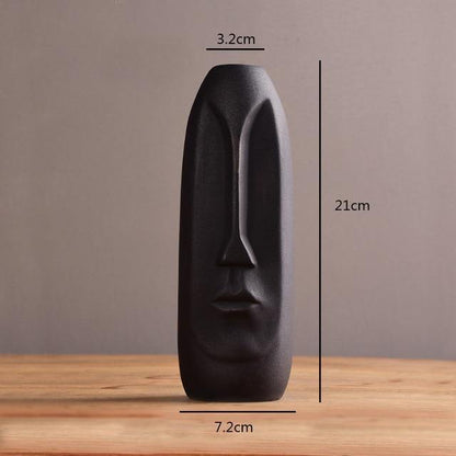 Vases Abstract Long Face Ceramic Vase sold by Fleurlovin, Free Shipping Worldwide