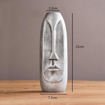 Vases Abstract Long Face Ceramic Vase sold by Fleurlovin, Free Shipping Worldwide