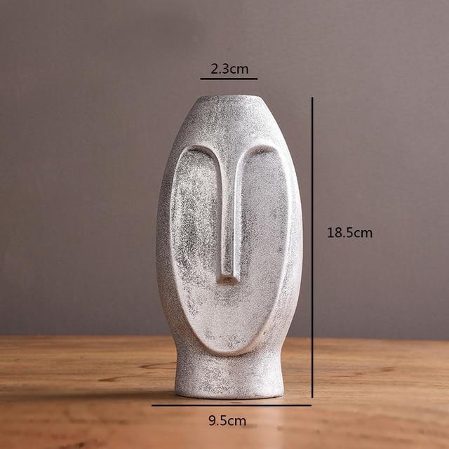 Vases Abstract Long Face Ceramic Vase sold by Fleurlovin, Free Shipping Worldwide