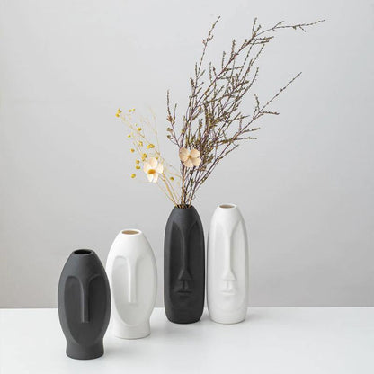 Vases Abstract Long Face Ceramic Vase sold by Fleurlovin, Free Shipping Worldwide